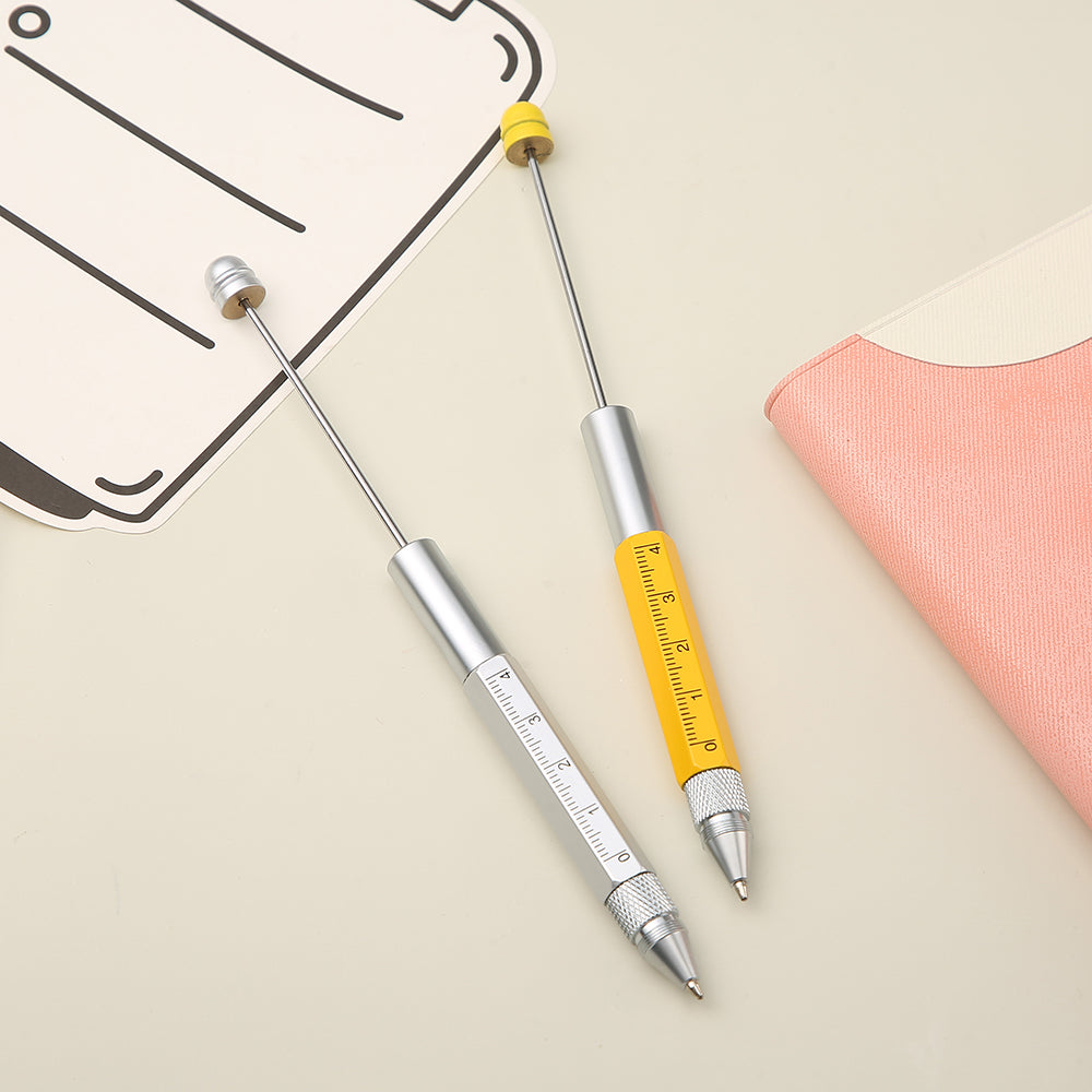 Wholesale Beadable Pens Writing Scale Touch Screwdriver Multifunctional Pen DIY Metal Pen